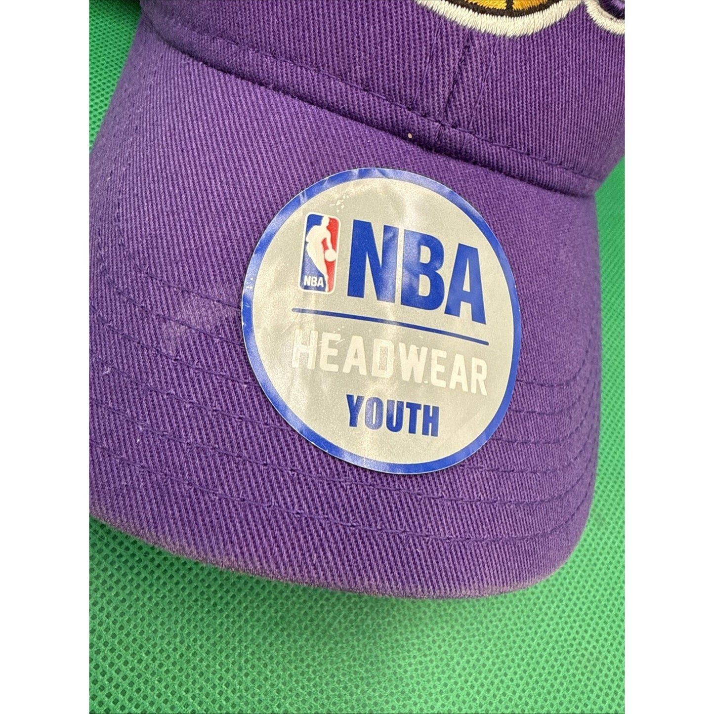 Los Angeles Lakers Youth Hat Cap Purple And Yellow, Adjustable NBA Basketball