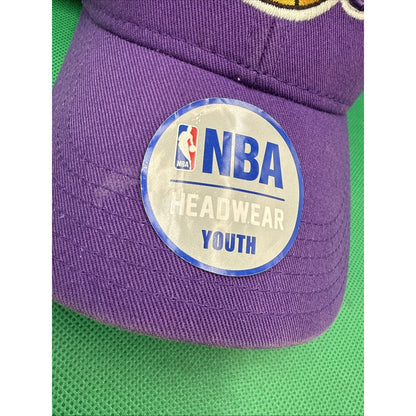 Los Angeles Lakers Youth Hat Cap Purple And Yellow, Adjustable NBA Basketball