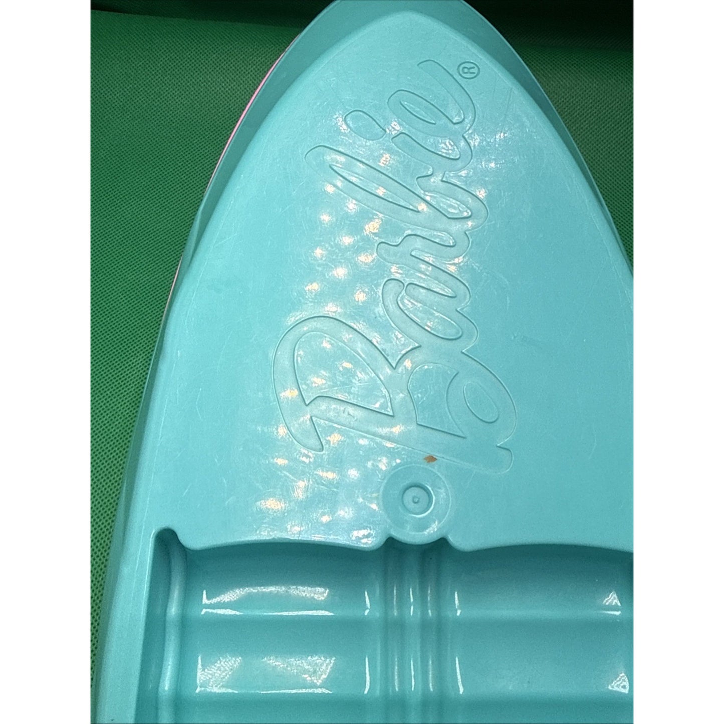 Barbie Pink Speedboat Toy Vehicle with Teal Hull and Swim Platform