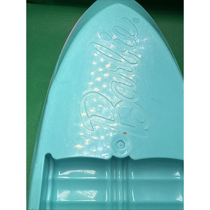 Barbie Pink Speedboat Toy Vehicle with Teal Hull and Swim Platform