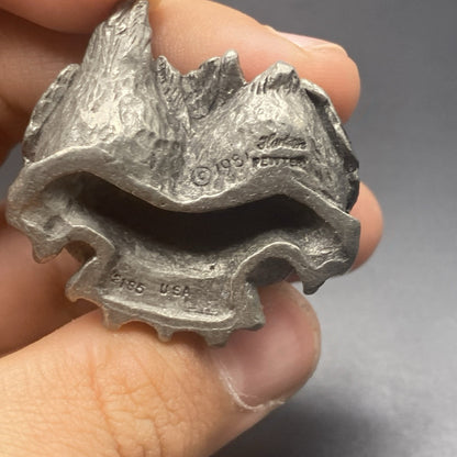 Vintage collectibles Hudson Pewter Noah’s Ark Pelican Pair #2185. Stamped 1981.