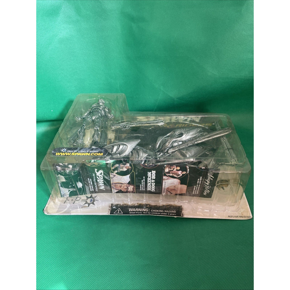Spawn Nitro Riders Green Vapor Gold Action Figure McFarlane Series 16 New 1999