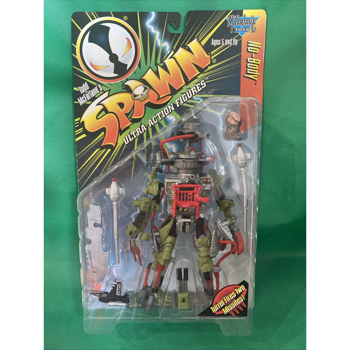 McFarlane Spawn Crutch Action Figure 1996 On Card New Sealed