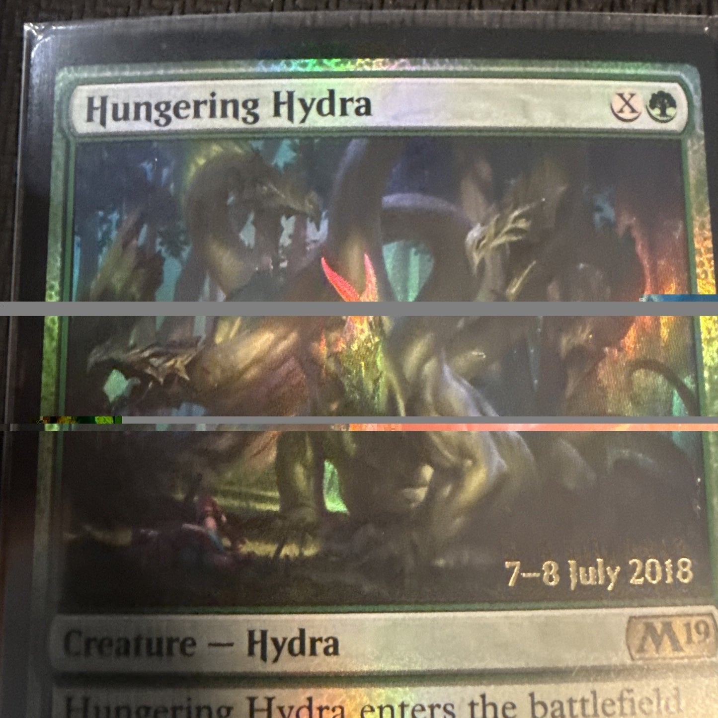 MTG Hungering Hydra Foil #189 Core Set 2019 M19 Magic the Gathering NM Stamped