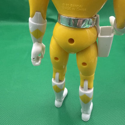 Vintage Bandai Mighty Morphin Power Rangers Yellow Ranger 8” Figure 1993 Loose