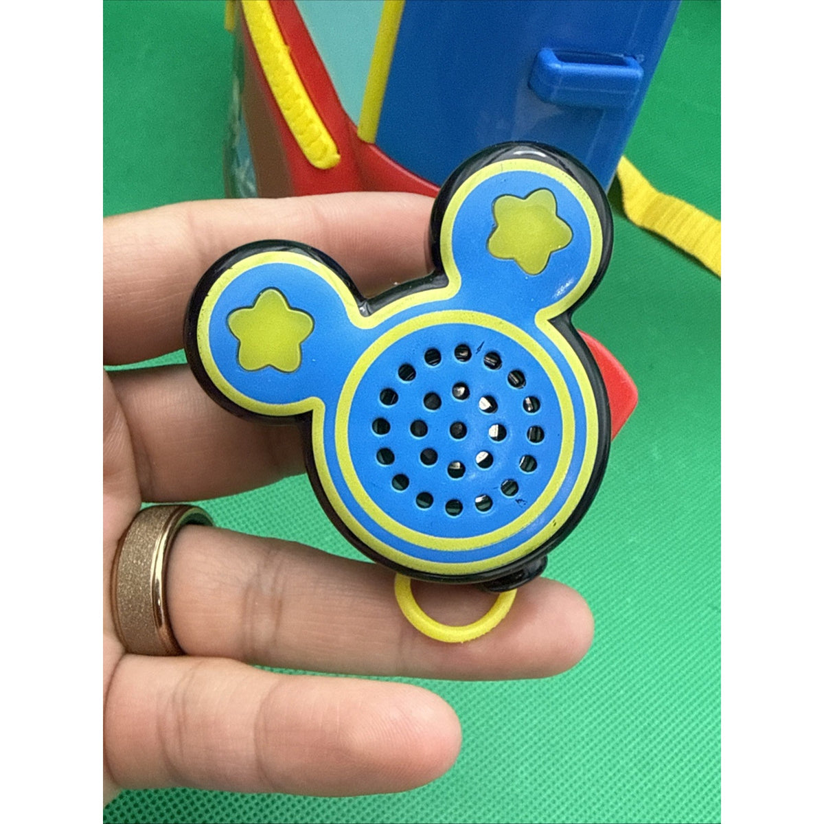 Talking Disney Mickey Mouse Adventure ONLY Backpack Playset Not tested