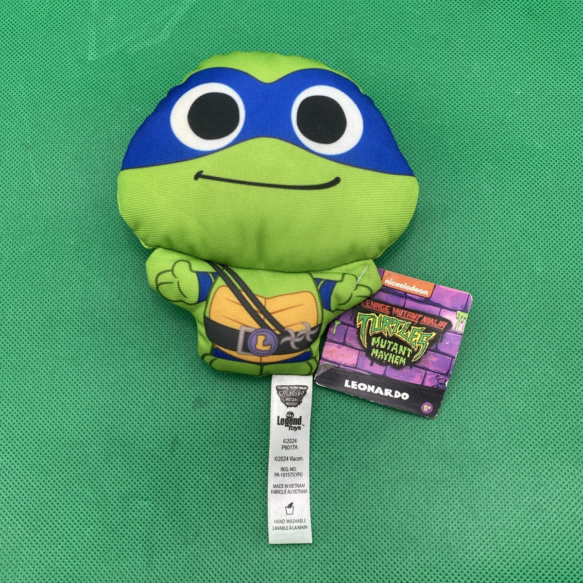 TMNT Mutant Mayhem Leonardo Plush Legend Toys P6017A Blue Mask 2024 NWT