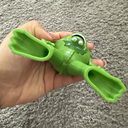 2003 Toy Quest Scream Stretchers McDonalds Green Monster Action Figure 5"