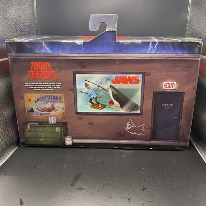 Neca Toony Terrors Jaws Quint vs The Shark Scale Action Figure Set Open Box