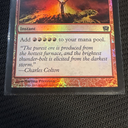 Seething Song FOIL 9th Edition NM Red Common MAGIC CARD