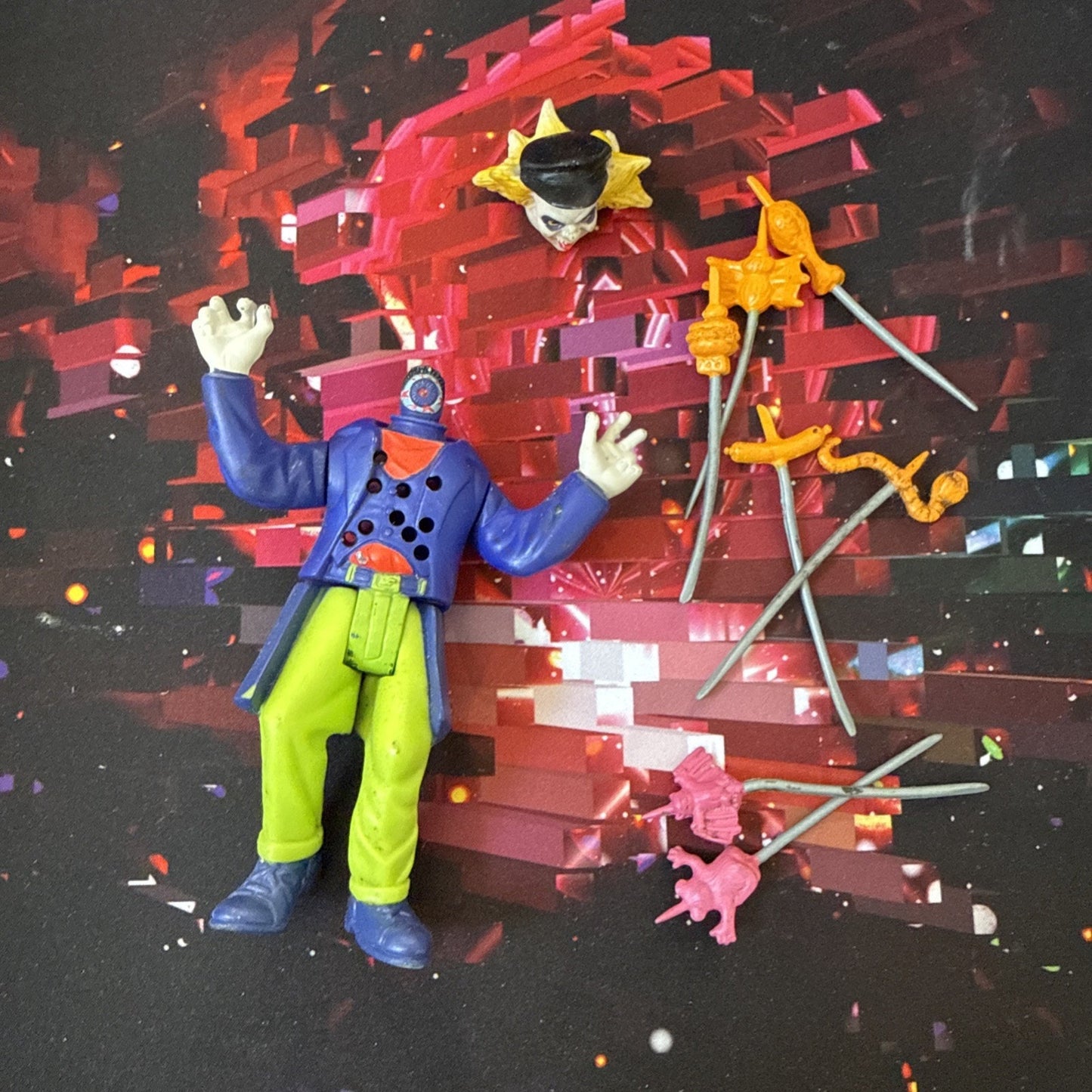 beetlejuice action figure shish kebab kenner 1989 kenner collectible Damaged