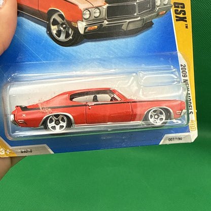 READ! Hot Wheels '70 Buick GSX 2009 New Models 007/190 w/ Package Wear