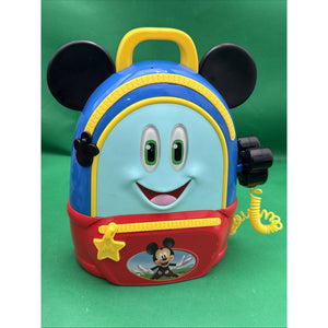 Talking Disney Mickey Mouse Adventure ONLY Backpack Playset Not tested