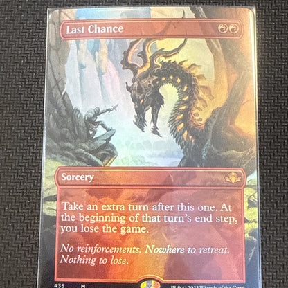 Last Chance (Borderless) LP Foil 435 Dominaria Remastered MTG