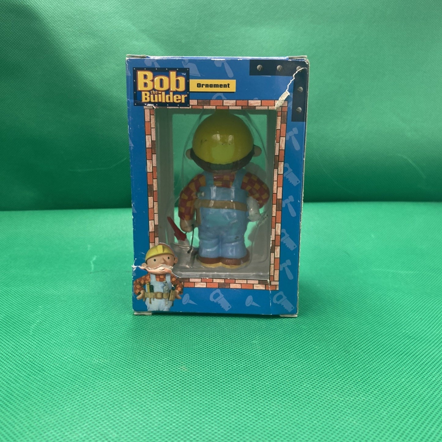 Bob the Builder Hanging Christmas Ornament Resin Character Small 2004 Read Desc.