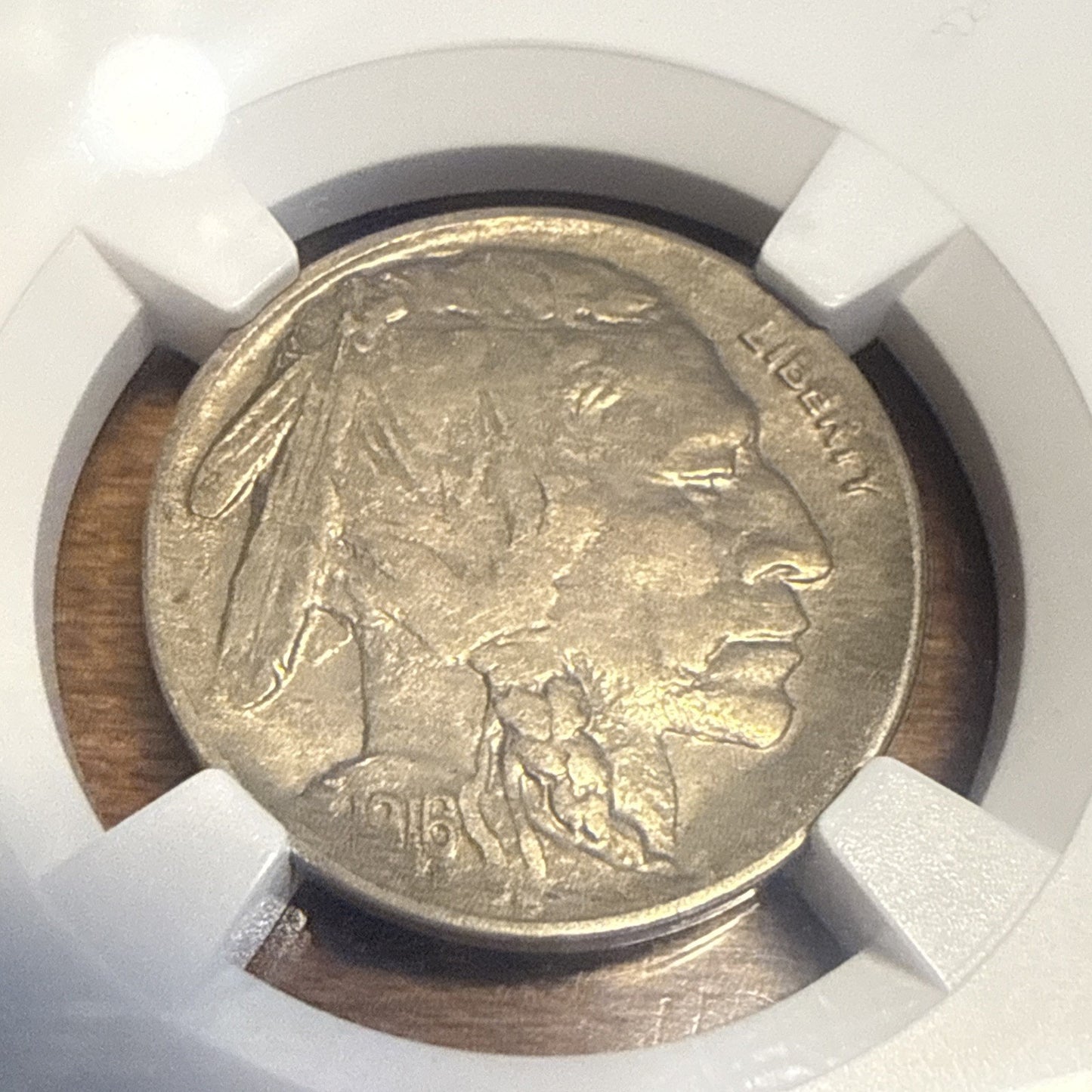 1916-D 5C NGC AU 55 Buffalo Nickel - Bullion Plus