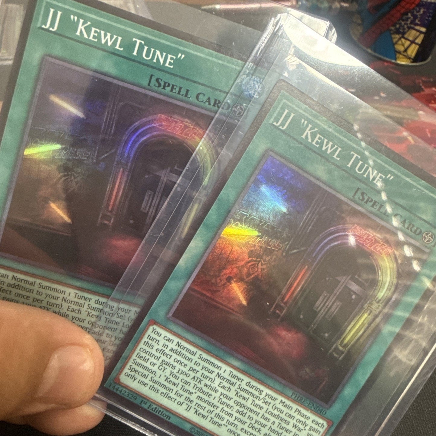 2 x Yugioh JJ Kewl Tune PHRE-EN040 Collector's Rare 1st Edition NM