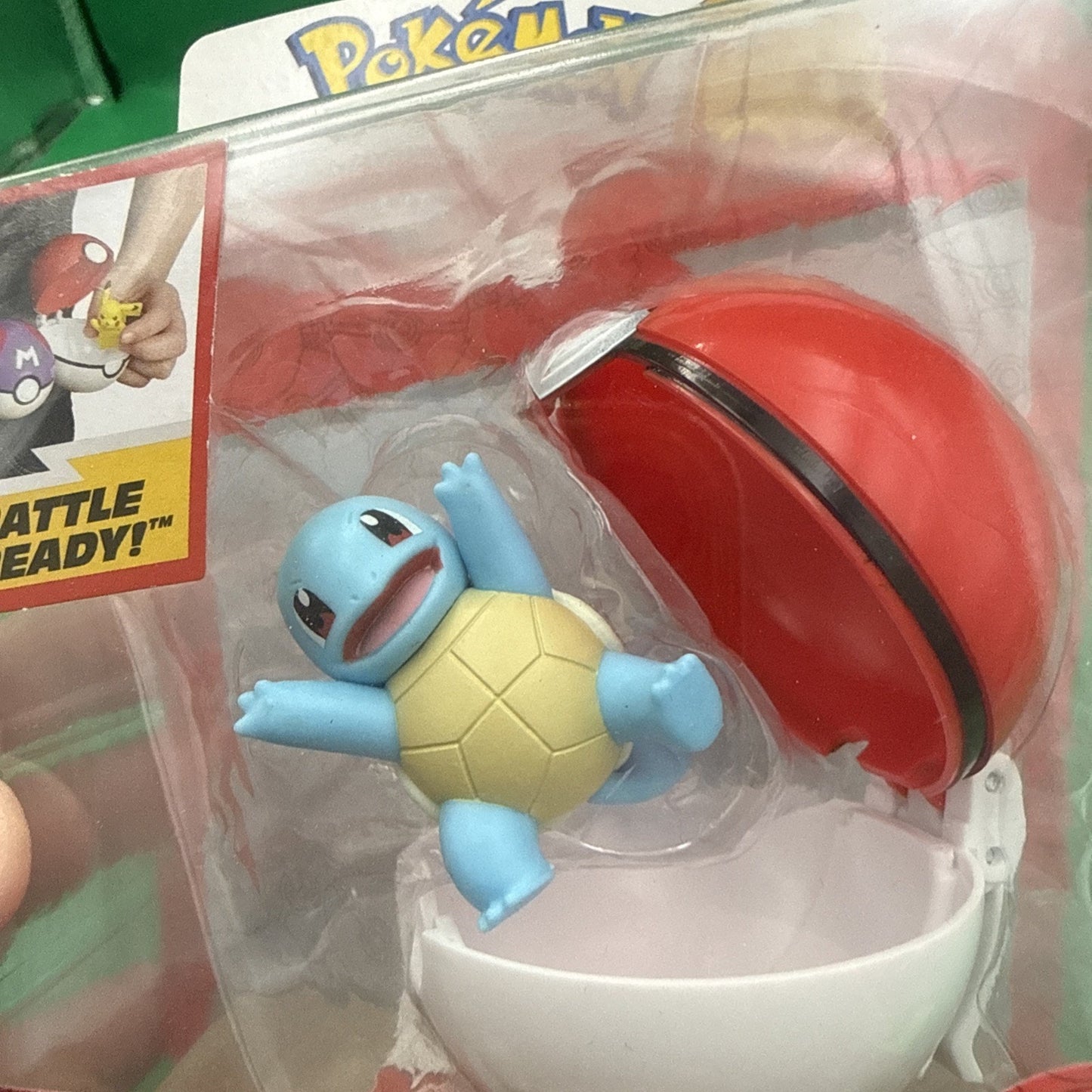 Pokémon Jazwares Battle Ready BRAND NEW Clip N Go Squirtle + Poke Ball Set