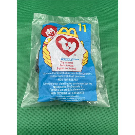TY McDonald's Teenie Beanie - #11 WADDLE the Penguin (1998) (4.5 inch) - New