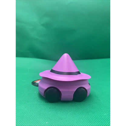 CRITTER CARS HALLOWEEN LIGHT-UP PURPLE WITCH ROLLING 4" X 4" TOY (SC61)