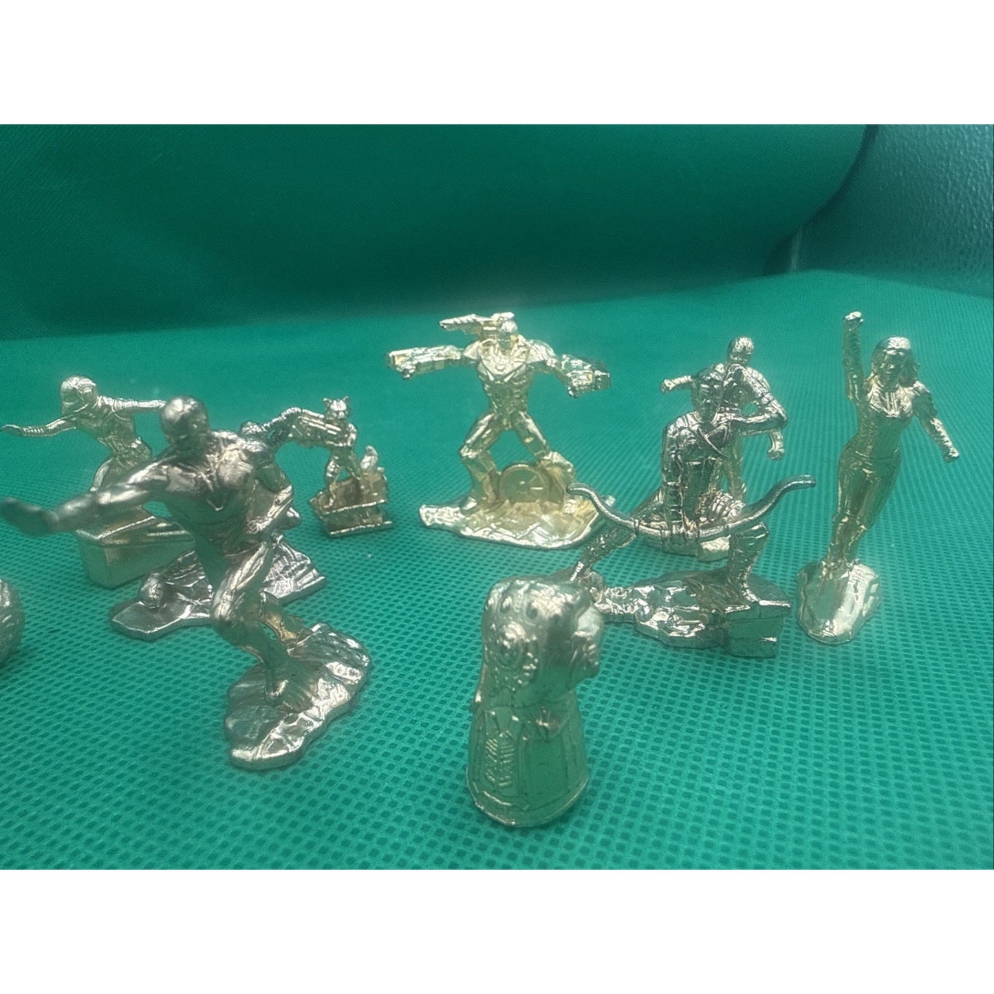Monopoly Avengers Marvel Game Set of 10 Gold Character Token Pieces