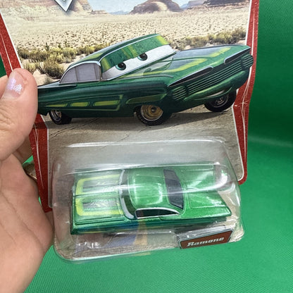 DISNEY PIXAR CARS DESERT BACK GREEN RAMONE 2005 Mattel