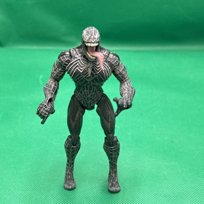 2007 Marvel Spider-Man 3 - Venom - Black Grey Silver Action Figure Loose