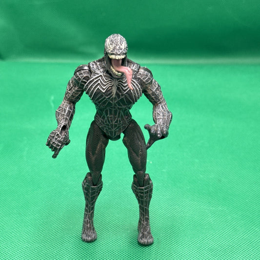 2007 Marvel Spider-Man 3 - Venom - Black Grey Silver Action Figure Loose
