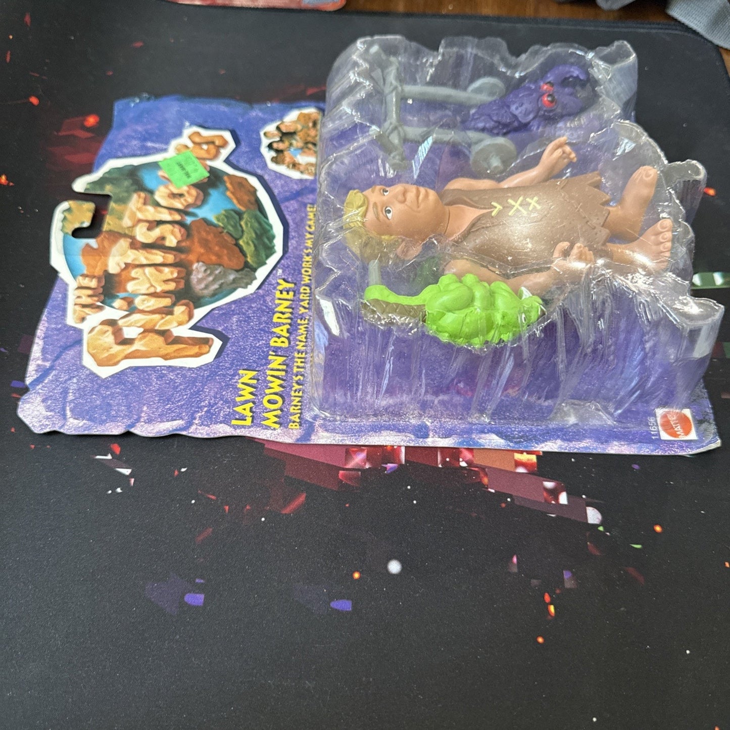 1994 The Flintstones Movie Lawn Mowin' Barney Figure
