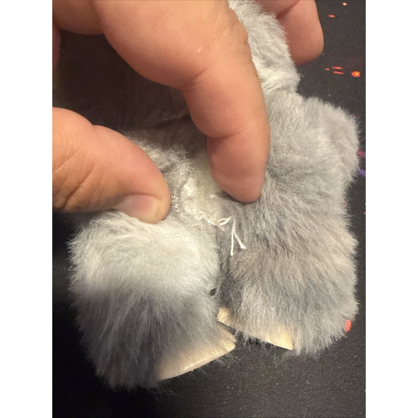 Big Into Energy Labubu Secret Rare Bi-shade Gray Fur Rainbow Eyes The Monsters