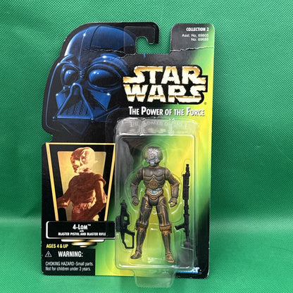 Hasbro Star Wars 1997 Power Of The Force Green Card Action Figure New 4-Lom