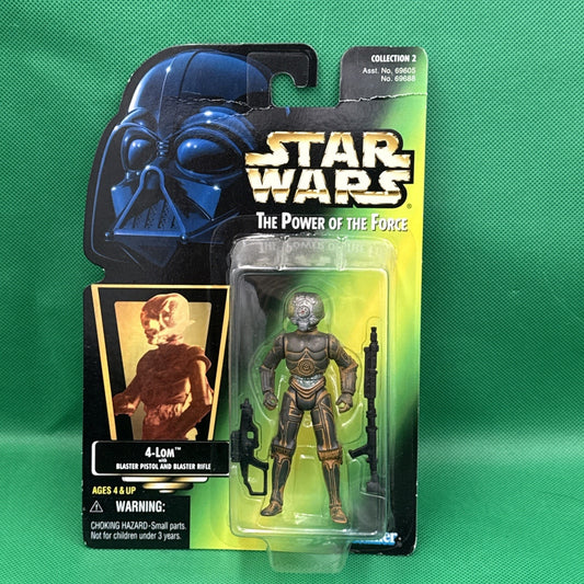 Hasbro Star Wars 1997 Power Of The Force Green Card Action Figure New 4-Lom