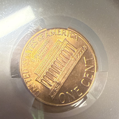 1980 1c Lincoln Memorial Cent ~ CAC MS66 RD