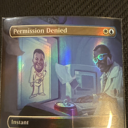 MTG😍 Permission Denied (FOIL BORDERLESS) JURASSIC PARK - Near Mint😍❤️