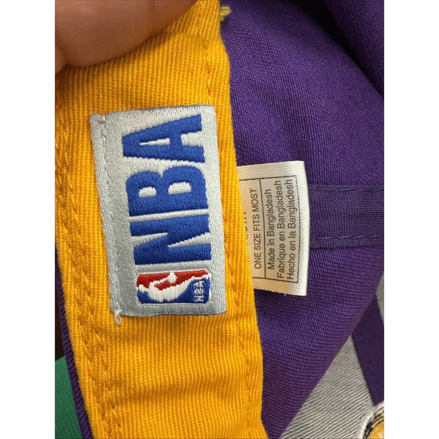 Los Angeles Lakers Youth Hat Cap Purple And Yellow, Adjustable NBA Basketball