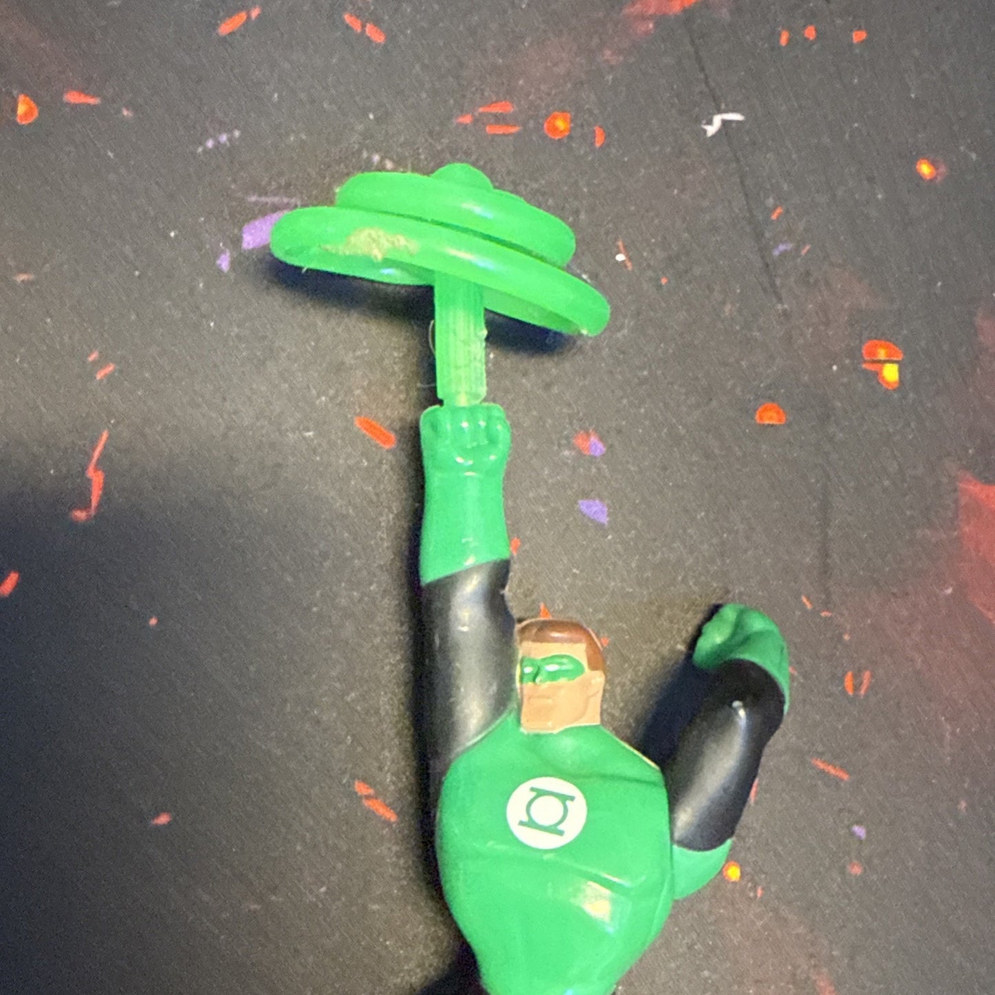 2012 McDonald's Happy Meal Toy DC Comics Green Lantern Spin Action Figure (6.5")