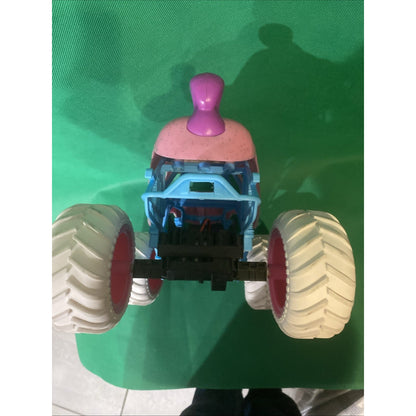 Monster Jam Sparkle Smash RC Truck w/ Remote Controller Pink White Purple Blue