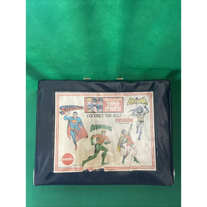Vntg 1973 Mego Worlds Greatest Super Heroes Vinyl Carrying Case 1331 8" Figures