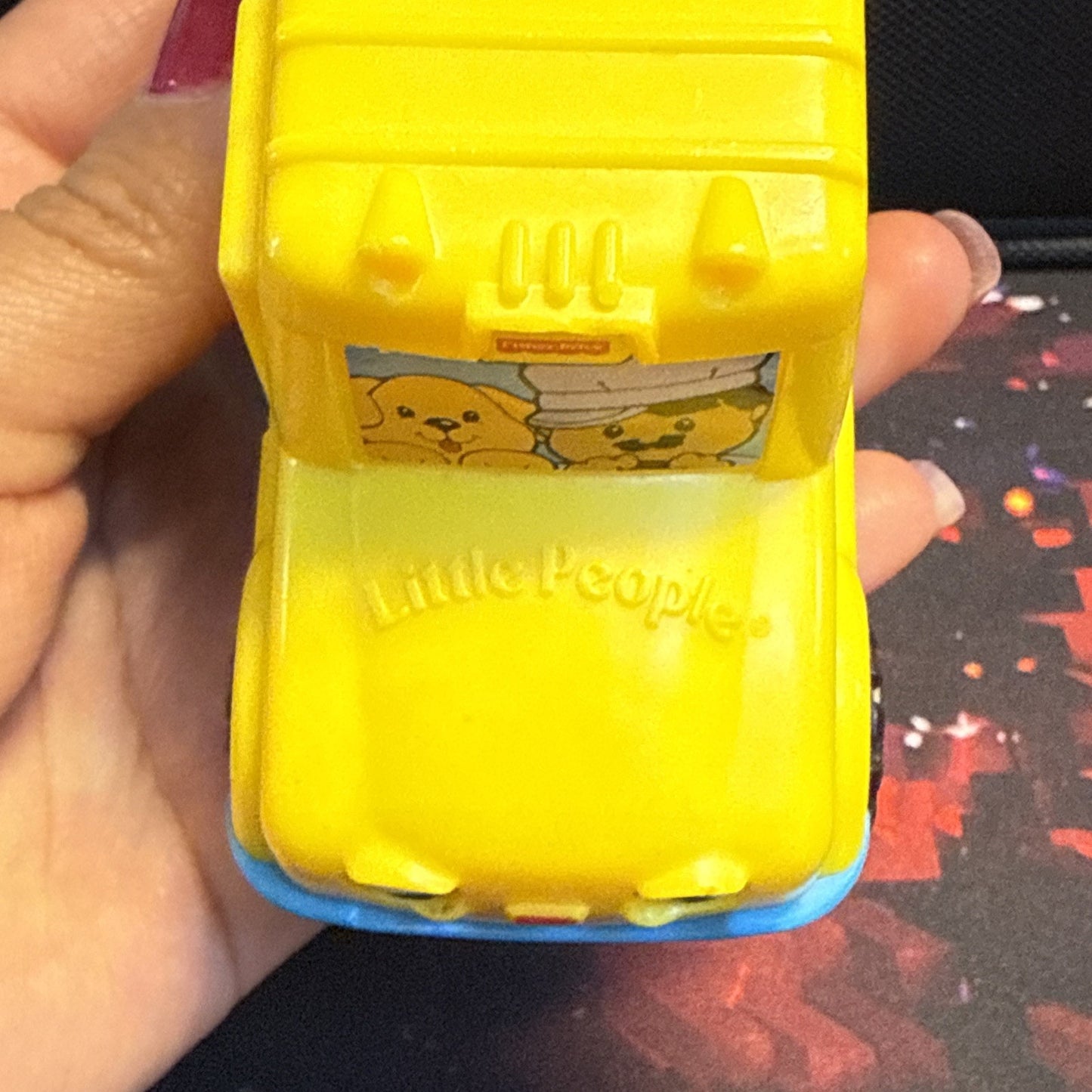 2000 Fisher Price McDonalds Happy Meal Under 3 Toy - School Bus
