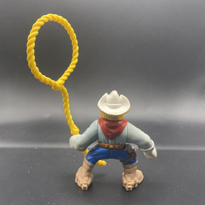 Vintage 1999 Fisher Price Great Adventures Cowboy with laso