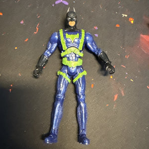 Vintage 2005 Batman Begins Drop Attack Action Figure Toy Blue Green Mattel