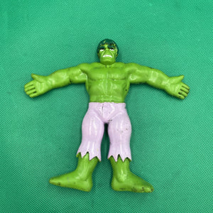 Vintage INCREDIBLE HULK bendy bendable PVC figure 6", 1989 Marvel Just Toys