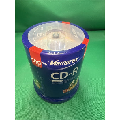 NEW - Memorex CD-R 700MB 100 Pack - 52x Sealed Discs Audio