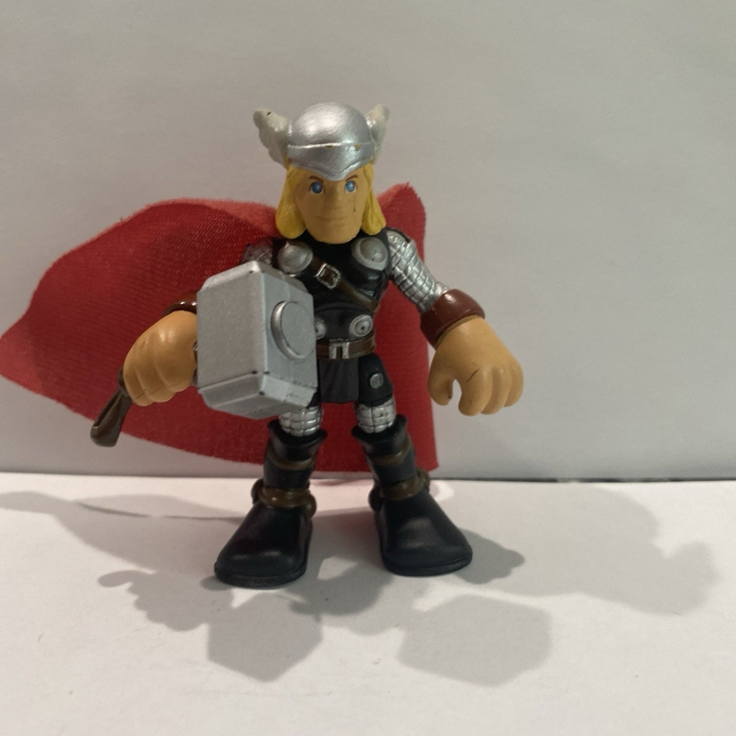 Playskool Marvel Super Hero Adventures THOR Figure With Silver Hammer