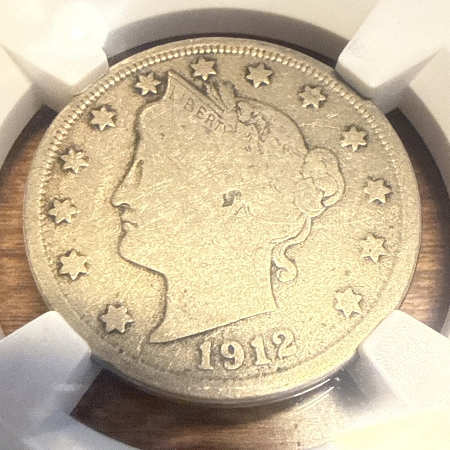 1912-S Liberty V Nickel - 5c NGC VG10 - Bullion plus