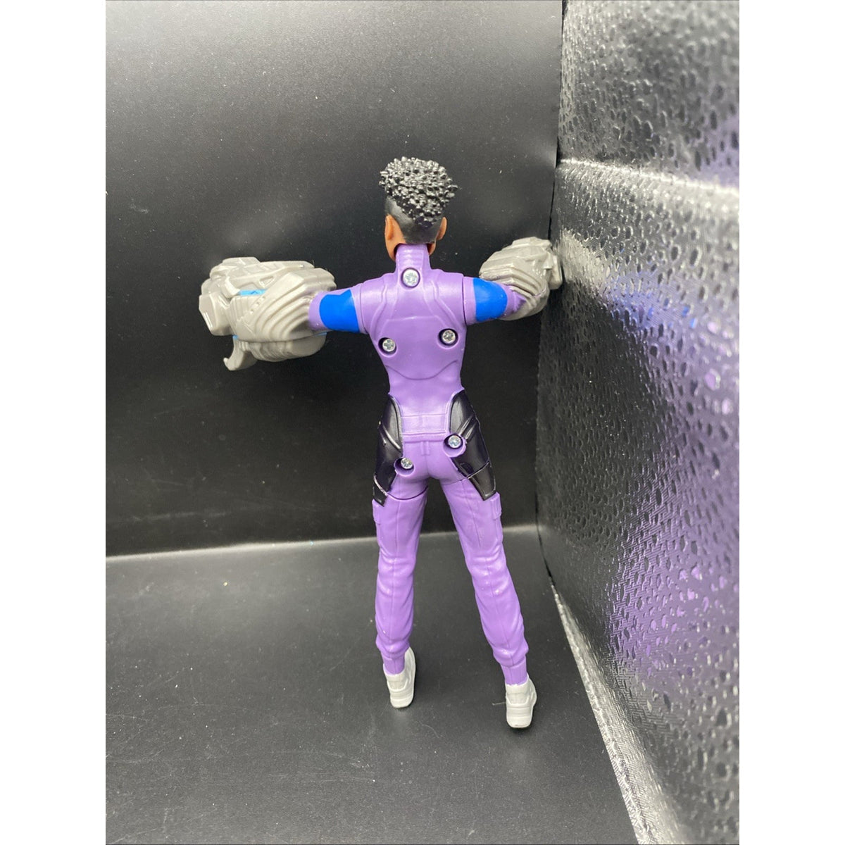 Marvel Hasbro 2022 Purple Female Action Figure Gray Arm Blasters Blast Gear 12"