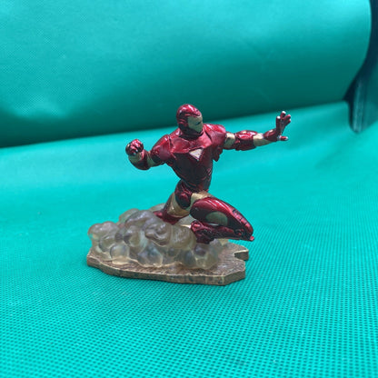 RED IRON MAN 3" Running Figure Base GC Avengers Assemble Disney Marvel Gold '11