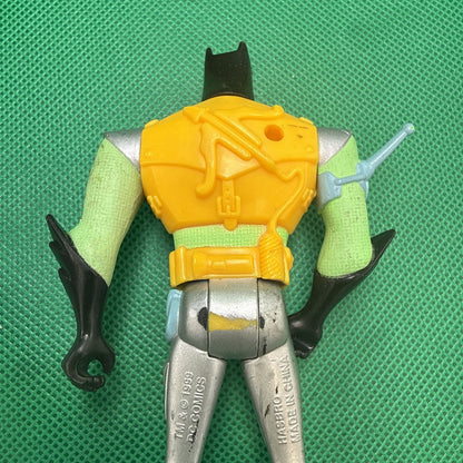Batman 1999 Hasbro Dc Comics Batman 5" posable figure GREEN Yellow RARE!