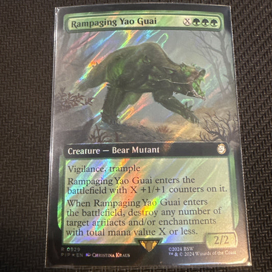 Rampaging Yao Guai (Extended Art) (Surge Foil) Universes Beyond: Fallout Foil