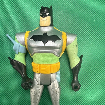 Batman 1999 Hasbro Dc Comics Batman 5" posable figure GREEN Yellow RARE!